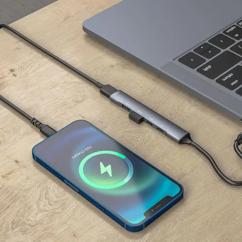 Док-станция для Samsung S20 S10 PD док-станция с USB 2 0 3 адаптер питания Huawei P30 | Компьютеры и