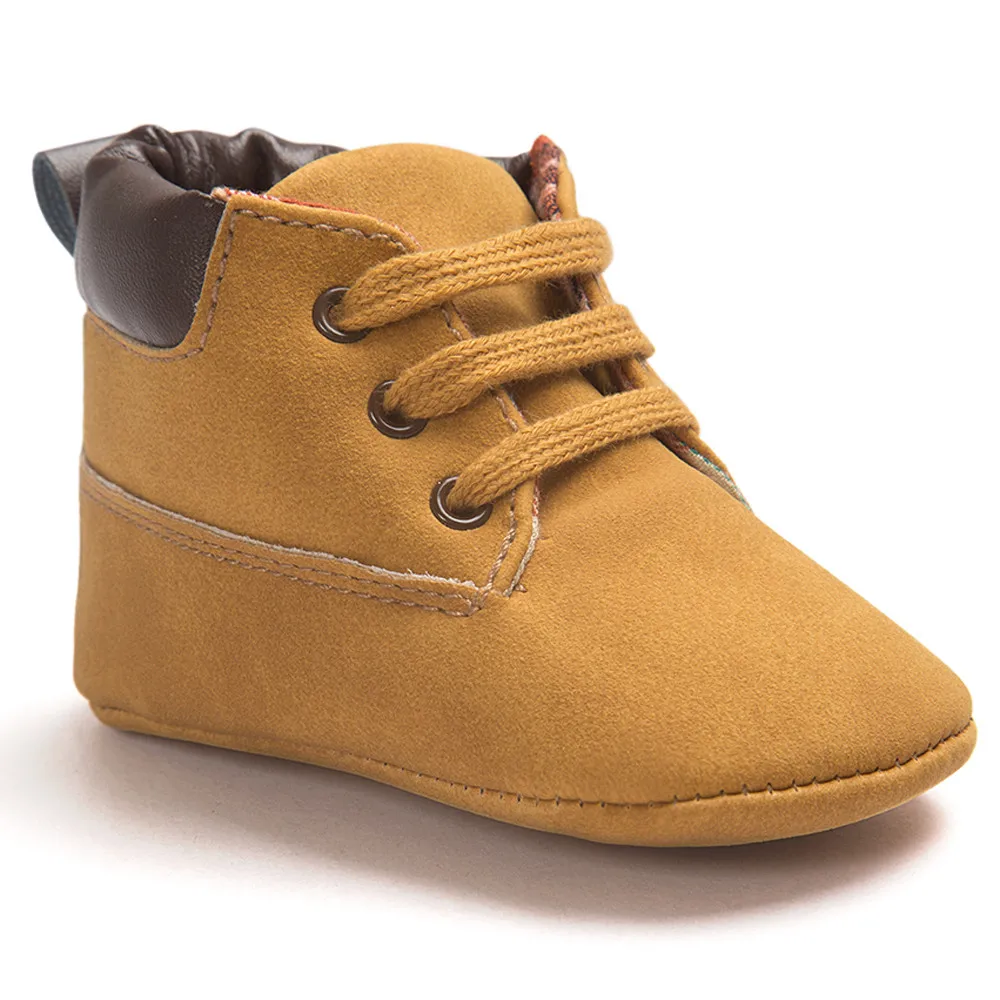 neue fruhling/Herbst младенец мальчик Weiche Sohle PU Leder Erste Wanderer Krippe Schuhe 0-18 Monate nicht-slip Schuhe Kripp
