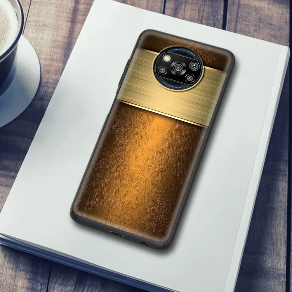 

Phone Case For Xiaomi Redmi Note 9S K40 8 9 8T 9T 7 9C 9A 7A 6A 8A K30 Pro Soft Funda Mobile Cover Dark Brushed Metal