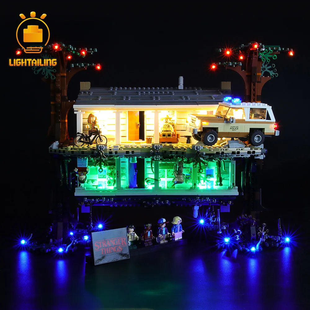 LIGHTAILING светодиодный светильник комплект для чужих вещей перевернутый светильник комплект совместим с 75810(не включает модель