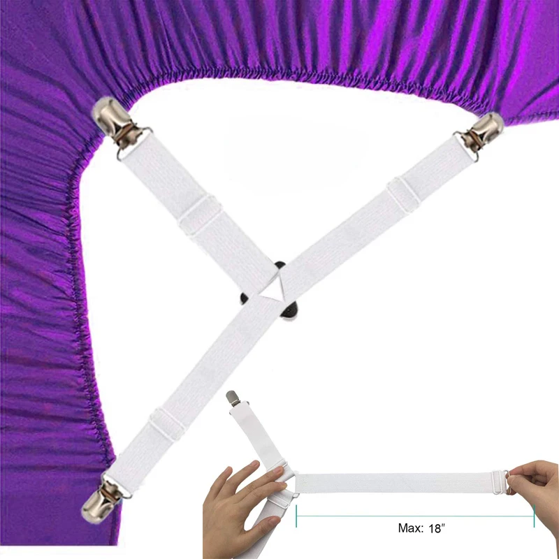 Регулируемый эластичный чехол для матраса Нескользящие зажимы одежды|Бельевые