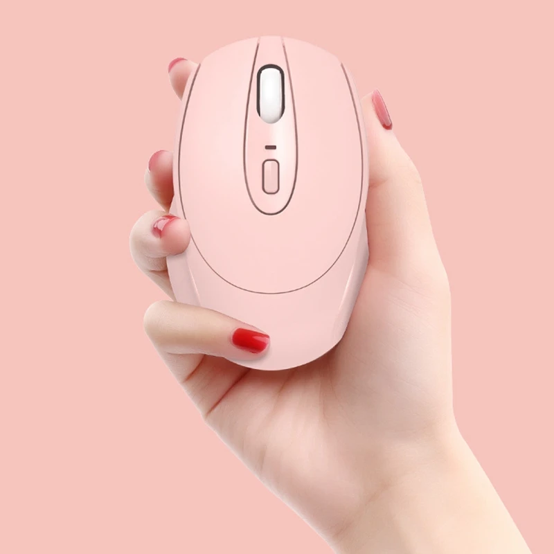 

2.4Ghz Silent Student Portable Wireless Mouse Cute Mini Pink Fresh Art Creative Cute Mouse for Office Laptop Desktop