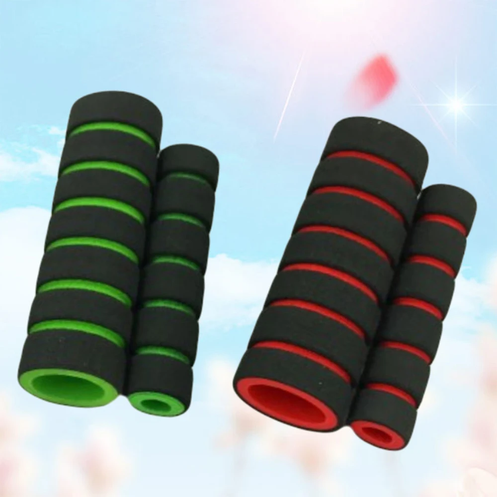 

Bicycle Handlebar Cover Anti-skid Soft Sponge Shock Absorption Bike Handle Bar Grips End Cover for Mountain MTB Bike Scooter