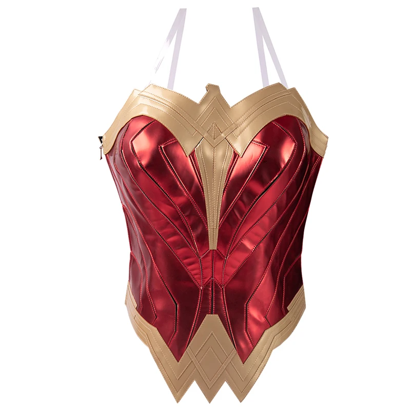 Wonder Woman 2 Косплей Костюм Диана юбка для принцессы корона Хэллоуин костюм супергероя WW84 наряд Униформа реквизит индивидуальный заказ сапоги - Цвет: Top only