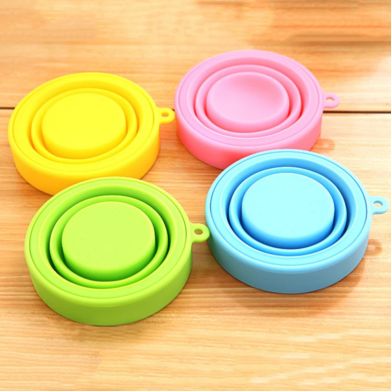 Походные чашки посуда силиконовая Выдвижная складная чашка для воды дорожные