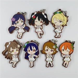 Люблю жить! Школьный идол проект аниме брелок U's Нико Уми Нозоми Lovelive! Белое платье резиновый брелок