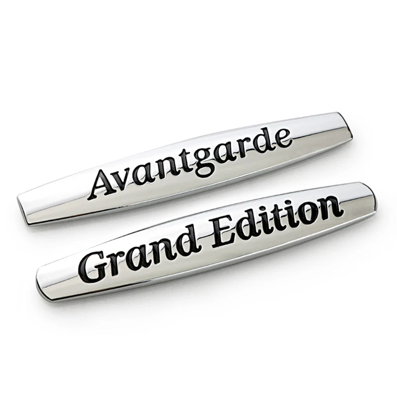 

1Pcs 3D Metal grand edition avantgrde Car Side Fender Rear Trunk Emblem Badge Sticker Decals for Mercedes-Benz,Car decorations