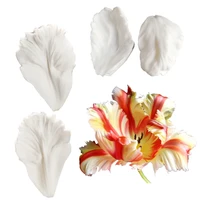 tulip petal veiners silicone molds fondant sugarcraft gumpaste clay water paper cake decorating tools m211876