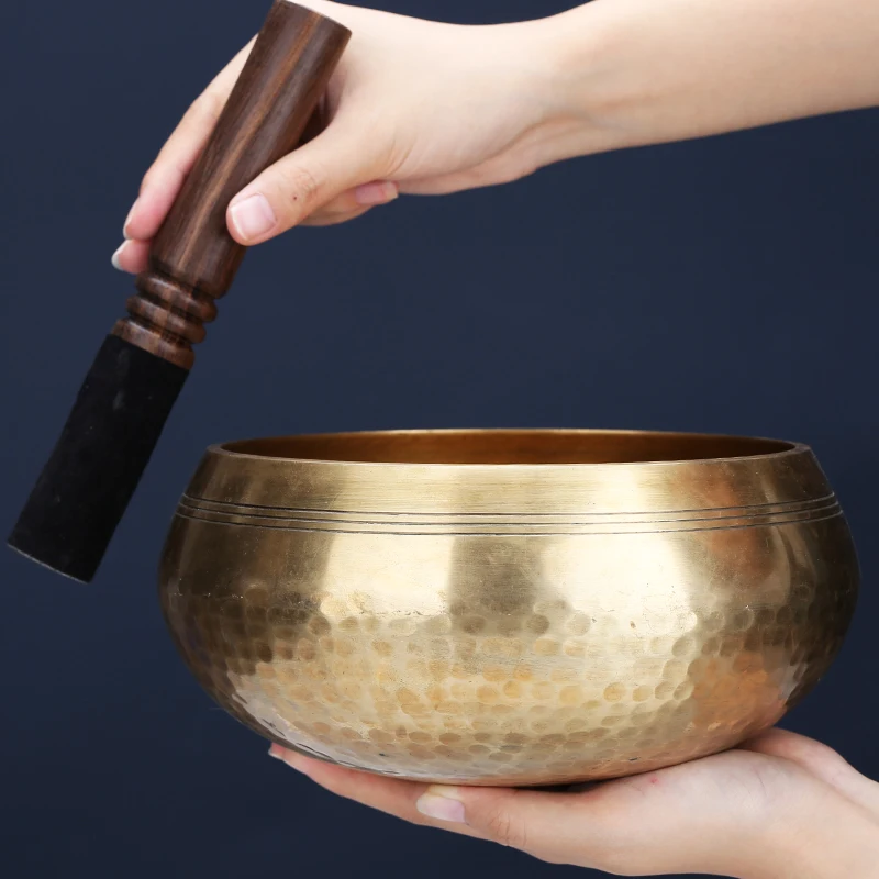 Тибетская акустическая чаша из латуни бронзы йоги медитации терапии|Миски и