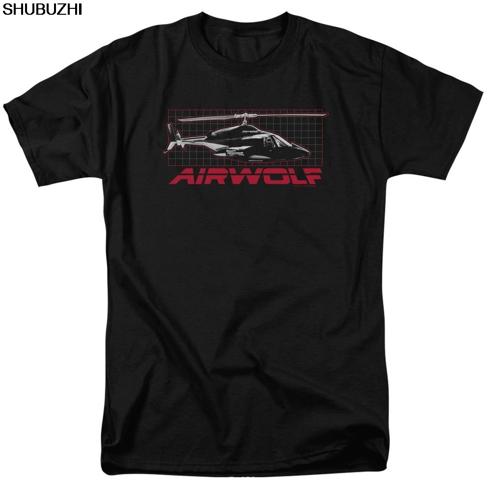 Airwolf TV Series Air Wolf вертолет на сетке Лицензированная стандартная Повседневная