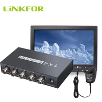 linkfor 1x4 splitter for sd sdi hd sdi 3g sdi repeater extender 1 input 4 outputs 1080p 60hz splitters 1x4 with power adapter