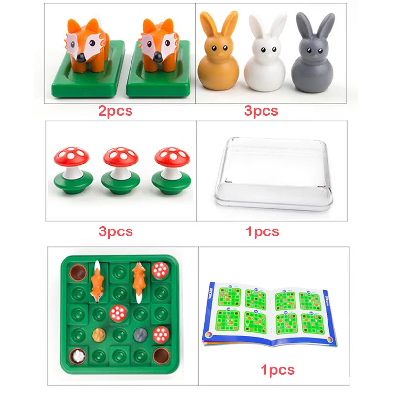 Игрушка в шашки кролик смешная игровая головоломка для детей подвижная