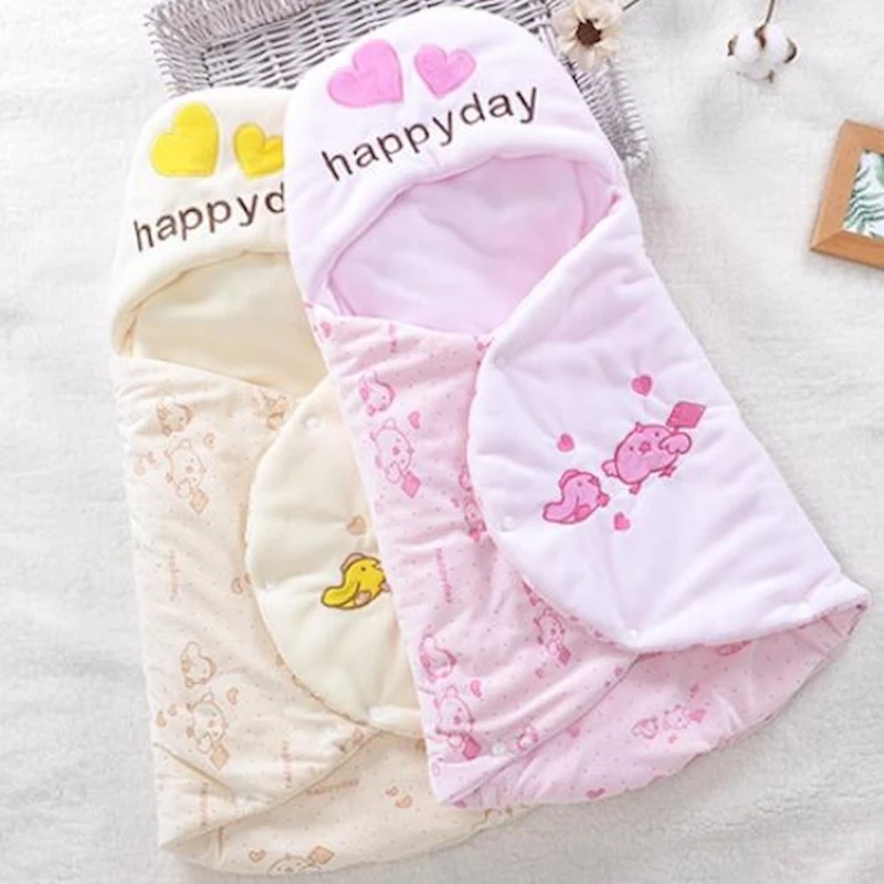 

Fluffy soft Flannel Fleece Baby Blanket Newborn Swaddle Elephant Animal Furry Thermal baby deken toddler Bedding Sleeping Bag