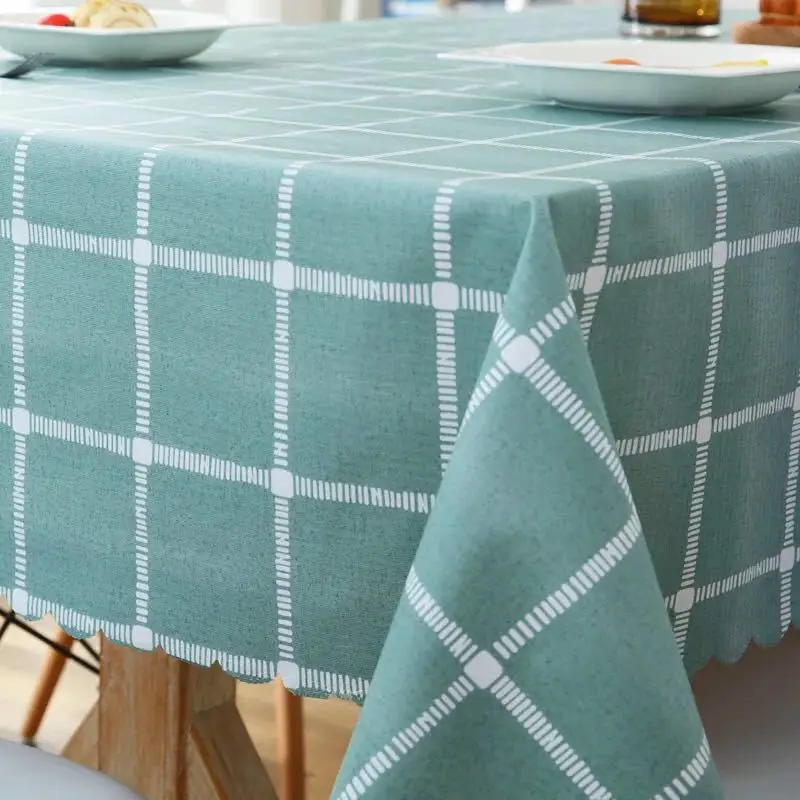 Скатерть из ПВХ защитная скатерть для стола мягкого стекла и изоляции в клетку с