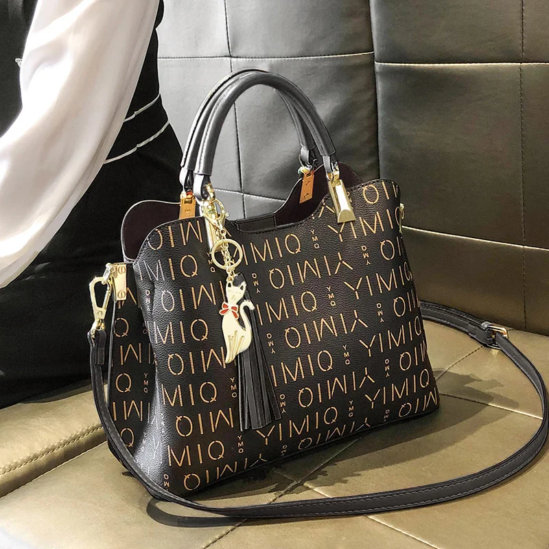 

Женская сумочка из натуральной кожи с ручками сверху, высококачественные сумки-мессенджеры через плечо, дамская модная сумочка, роскошная ...