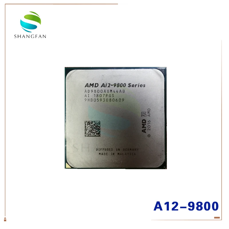 AMD A12-Series A12-9800 A12 9800 серии 3,8 ГГц четырехъядерный процессор AD9800AUM44AB разъем AM4