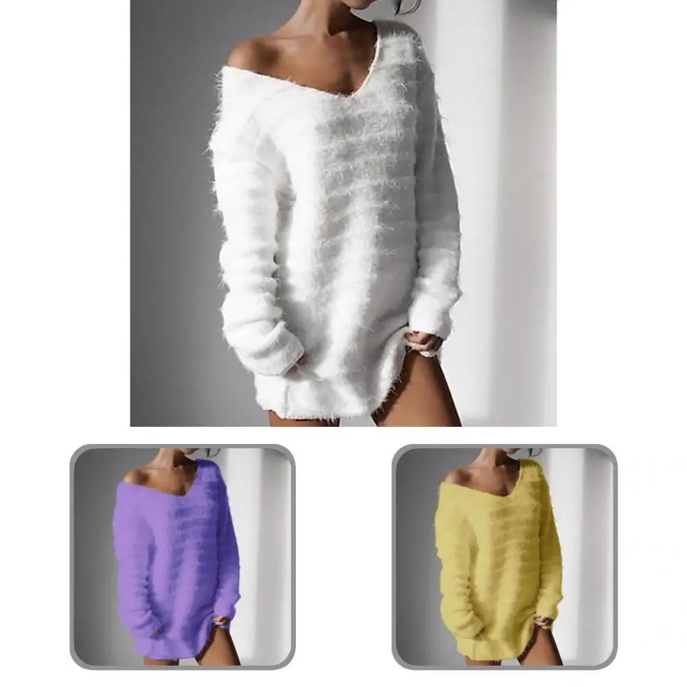 

Knitted Sweater Casual All Match Knitwear Jumpers Long Style Pullover Knitwear Sweater for Going Out Knitting Sweater