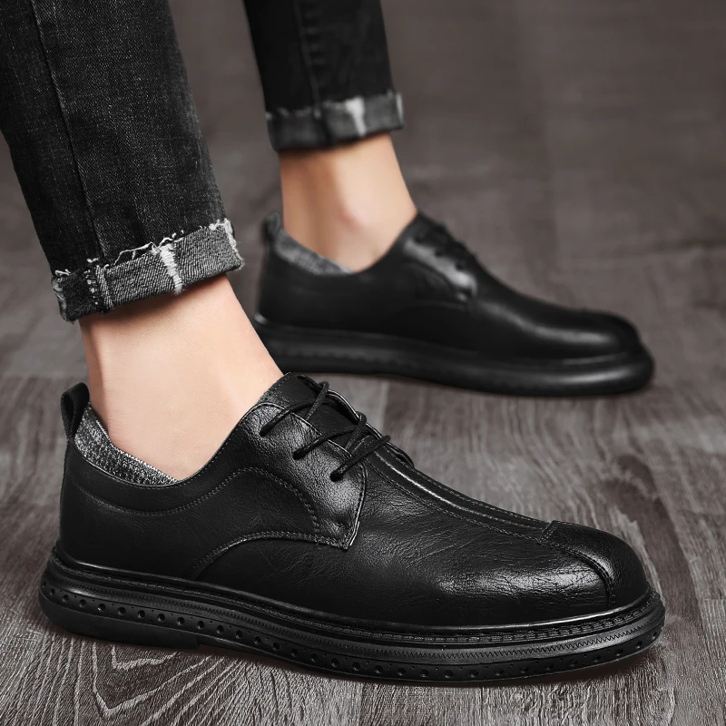 

Winter Shoes Men Men's Shoes Fashion Men Leather Sapato De Couro Masculino Zapatillas Hombre 2020 For Zapatos Casual