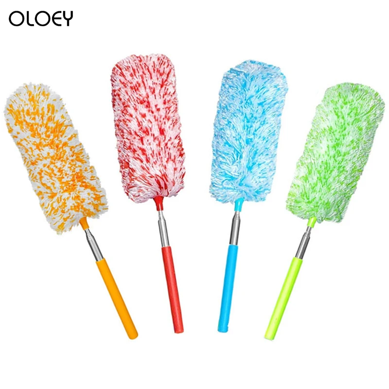 Новейшая выдвижная щетка для пыли из микрофибры растягивающаяся удлиняющая