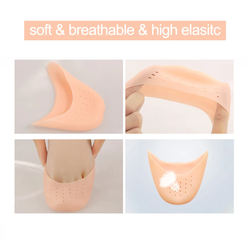 Дышащая обувь из силиконового геля балетный носок мужские Ботильоны колодки