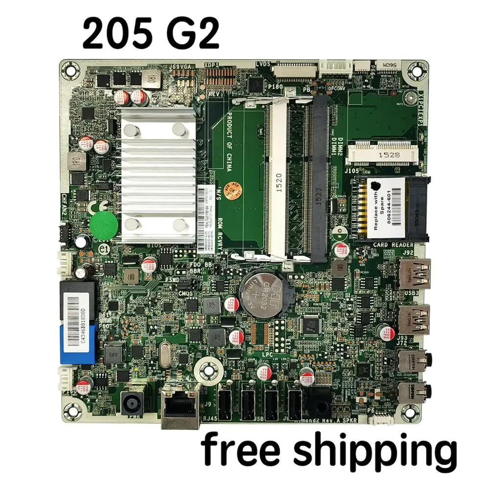 

806244-001 для HP 205 G2 материнская плата для настольного компьютера 806244-501 768784-001 материнская плата 100% протестирована Полная работа