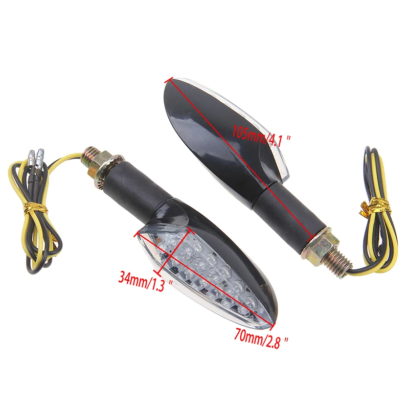 Светодиодные поворотники POSSBAY для мотоциклов указатели поворота Honda Kawasaki Suzuki Toyota