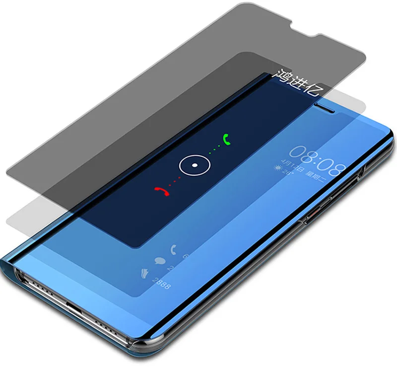 Умные чехлы с гальваническим покрытием зеркальный Чехол для мобильного телефона