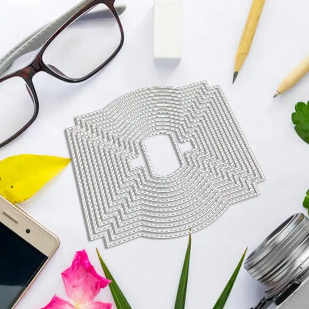 

Штампы для подрезания, 1 шт., рамка, металлическая форма для вырезания, штампы, форма для альбома, скрапбукинг, Крафт, трафарет, бумага, Прозра...