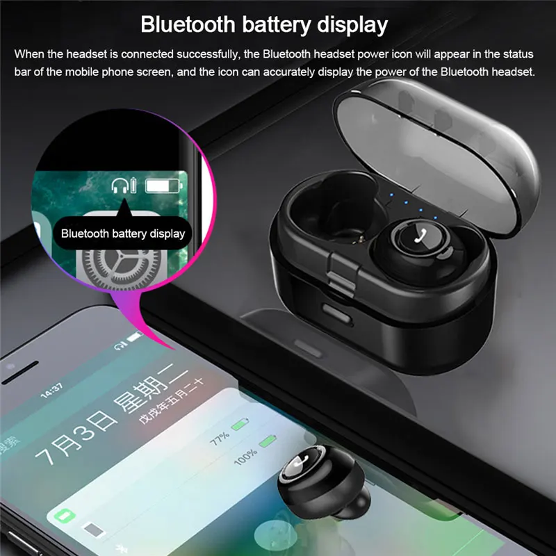 Bluetooth наушники мини TWS беспроводные Hifi Стерео гарнитуры Мобильный телефон для ПК