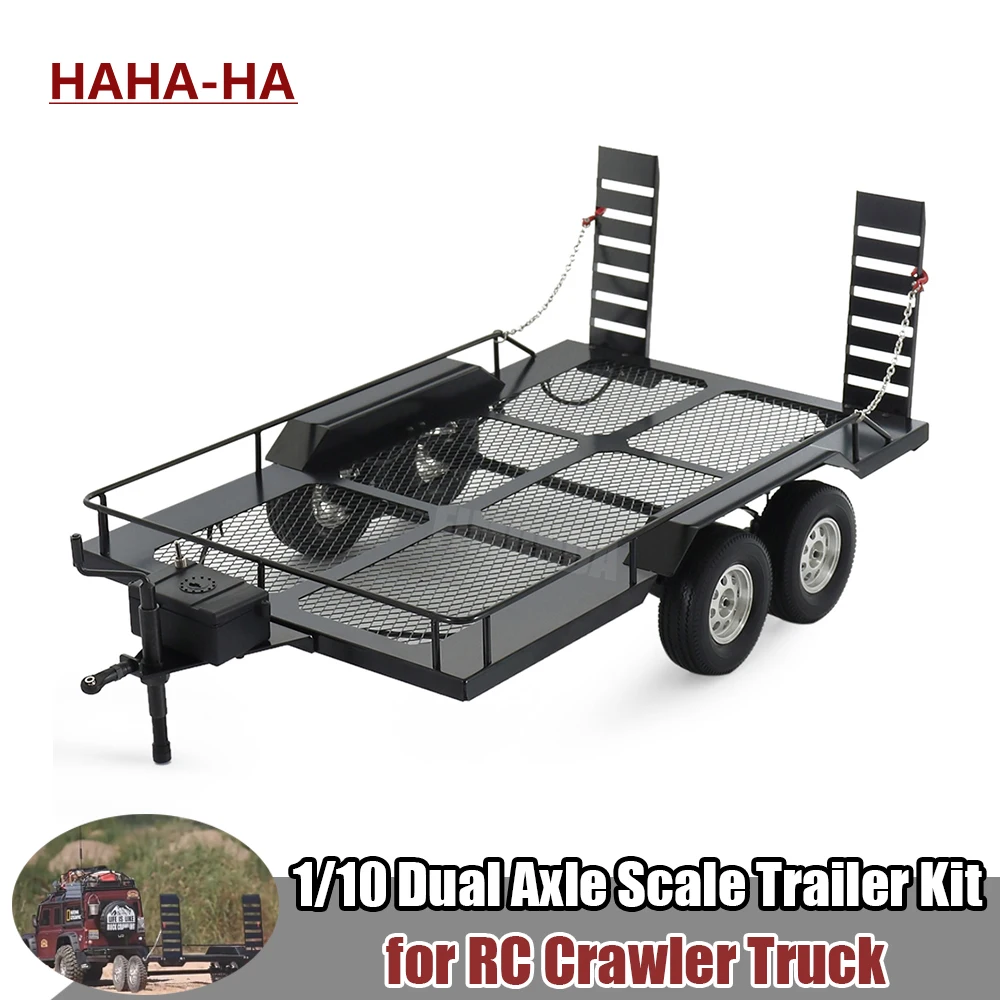 Металлический фотоприцеп для радиоуправляемого гусеничного грузовика Axial SCX10