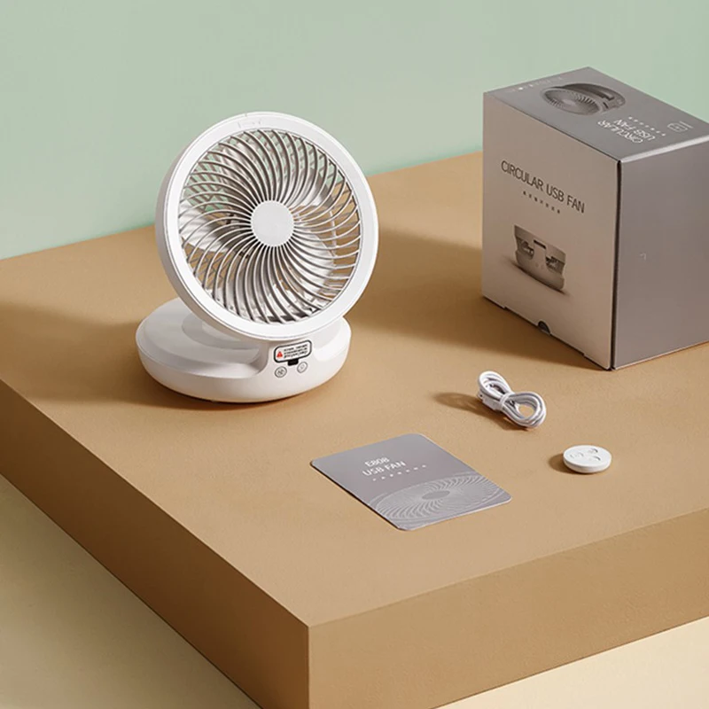 Вентилятор Настольный с циркуляцией воздуха складной переносной беспроводной
