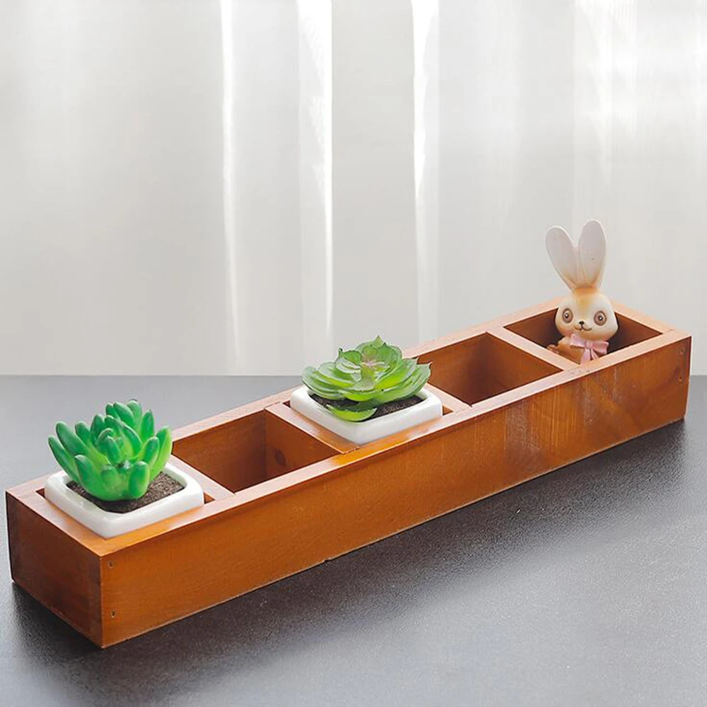Деревянная садовая сеялка для ванили оконная коробка лоток суккулентов