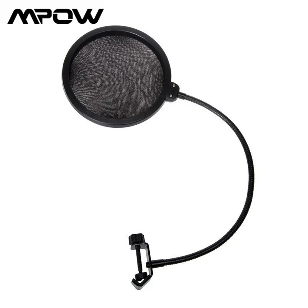 Профессиональный Чехол Mpow 13 см с распылителем большой двухслойный микрофон для