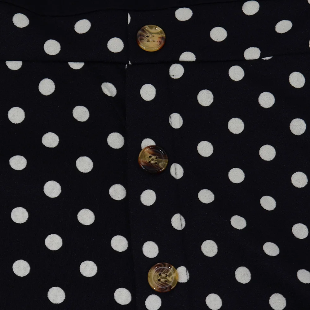 Женское винтажное платье в горошек Joineles осеннее размера плюс 9XL с круглым вырезом