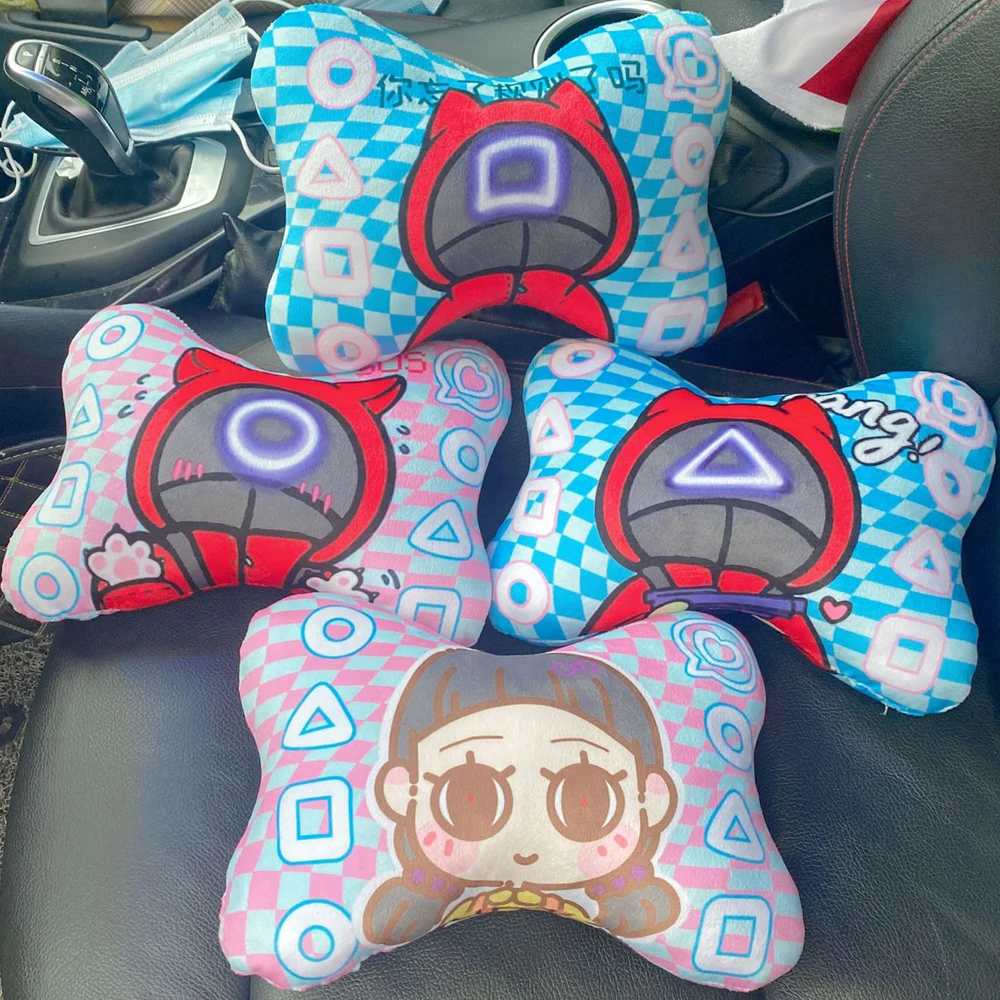 

Лидер продаж, кавайная игра кальмар, плюшевая игрушка, автомобиль, подушка для шеи, девочка, рождественский подарок, игрушки для детей, домаш...