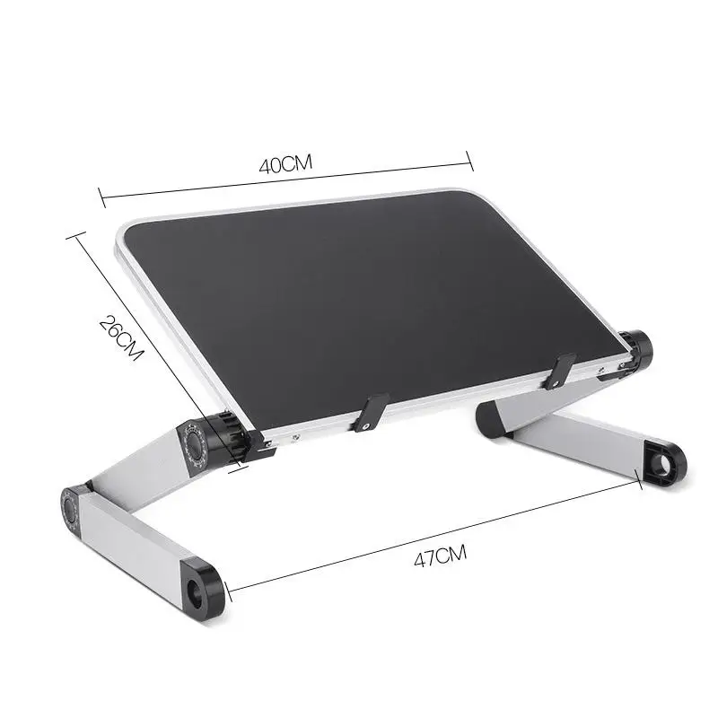 

Foldable Adjustable Aluminium Laptop Stand Standing Desk Computer Table Tray Non-slip Lap pc Notebook Holder For Macbook Pro Air