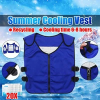 summer body cooling vest ice bag cooling clothing for outdoor fishing factory industry anti high temperature