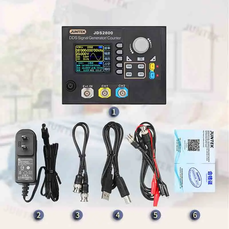 JDS2800 15 МГц 40 60 цифровой 2 канальный DDS Функция генератор сигналов произвольной