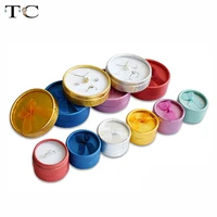 multi color bow small round ring box stud earrings jewelry box gift box for ring display jewelry wholesales 1224pcslot