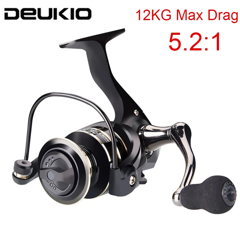

Катушка спиннинга Deukio, 5,2: 1, макс. 12 кг