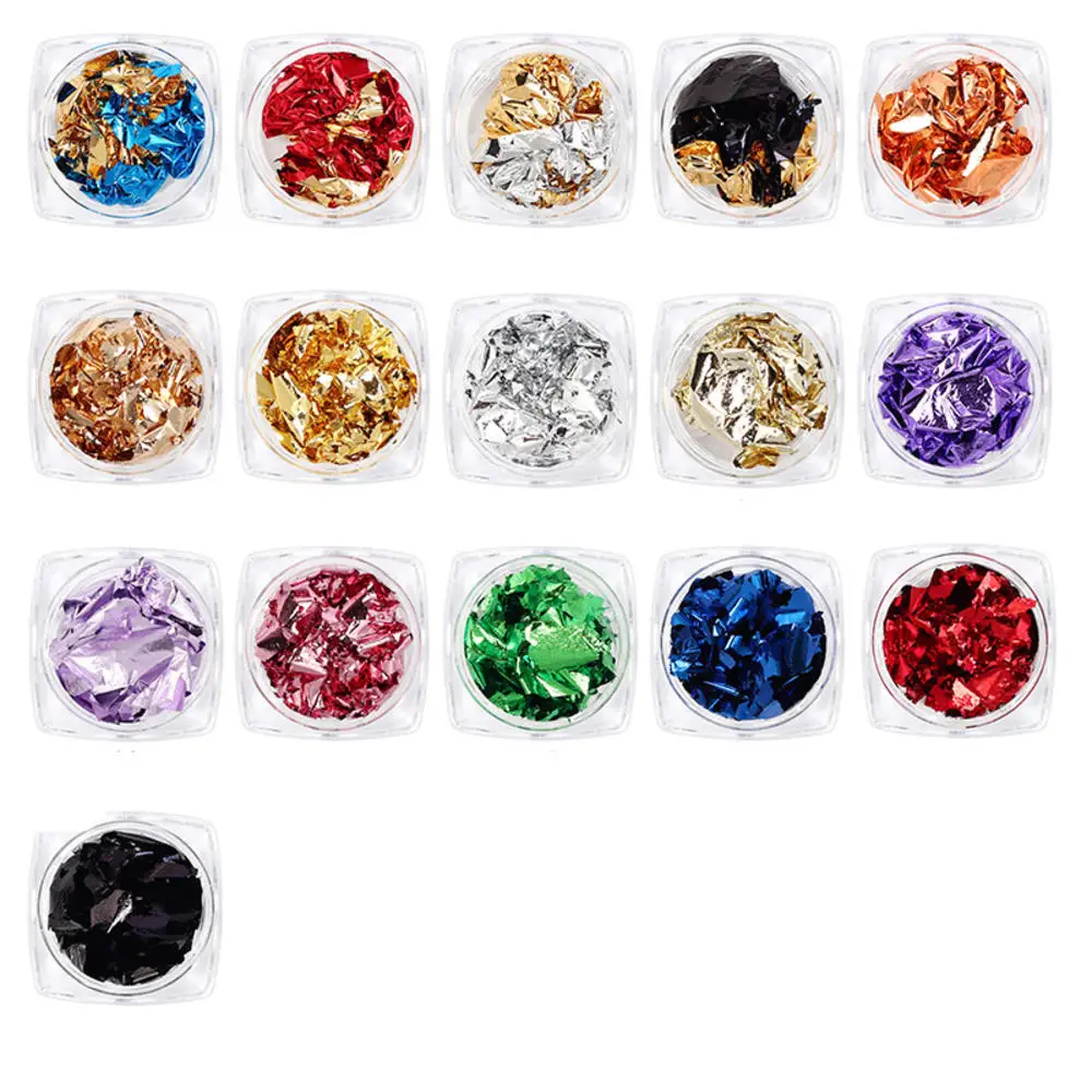 1 коробка золотистая и серебристая нестандартная алюминиевая фольга бумажная