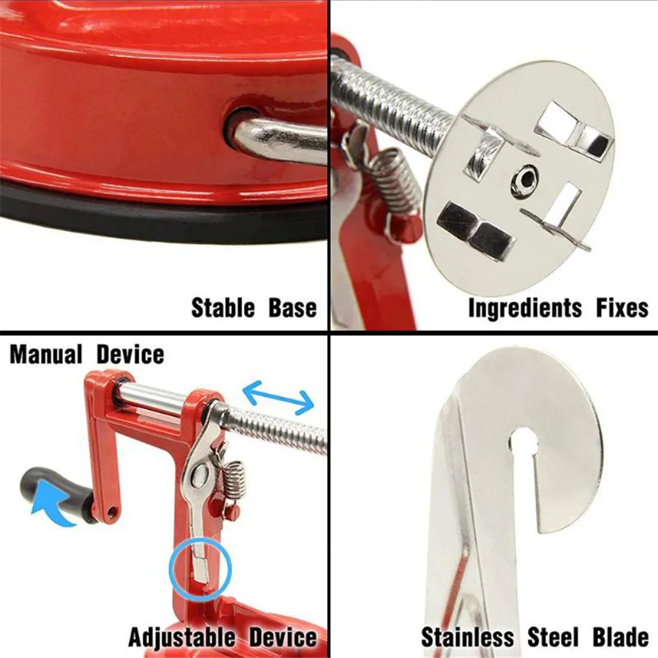 3 в 1 фруктовый картофеля Apple машина для очистки фруктов и овощей облипку