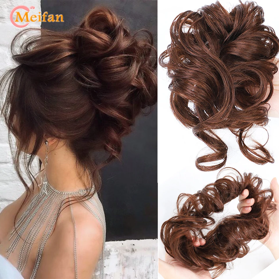 Резинка для волос MEIFAN из синтетических наращивания хвостов | Шиньоны и парики
