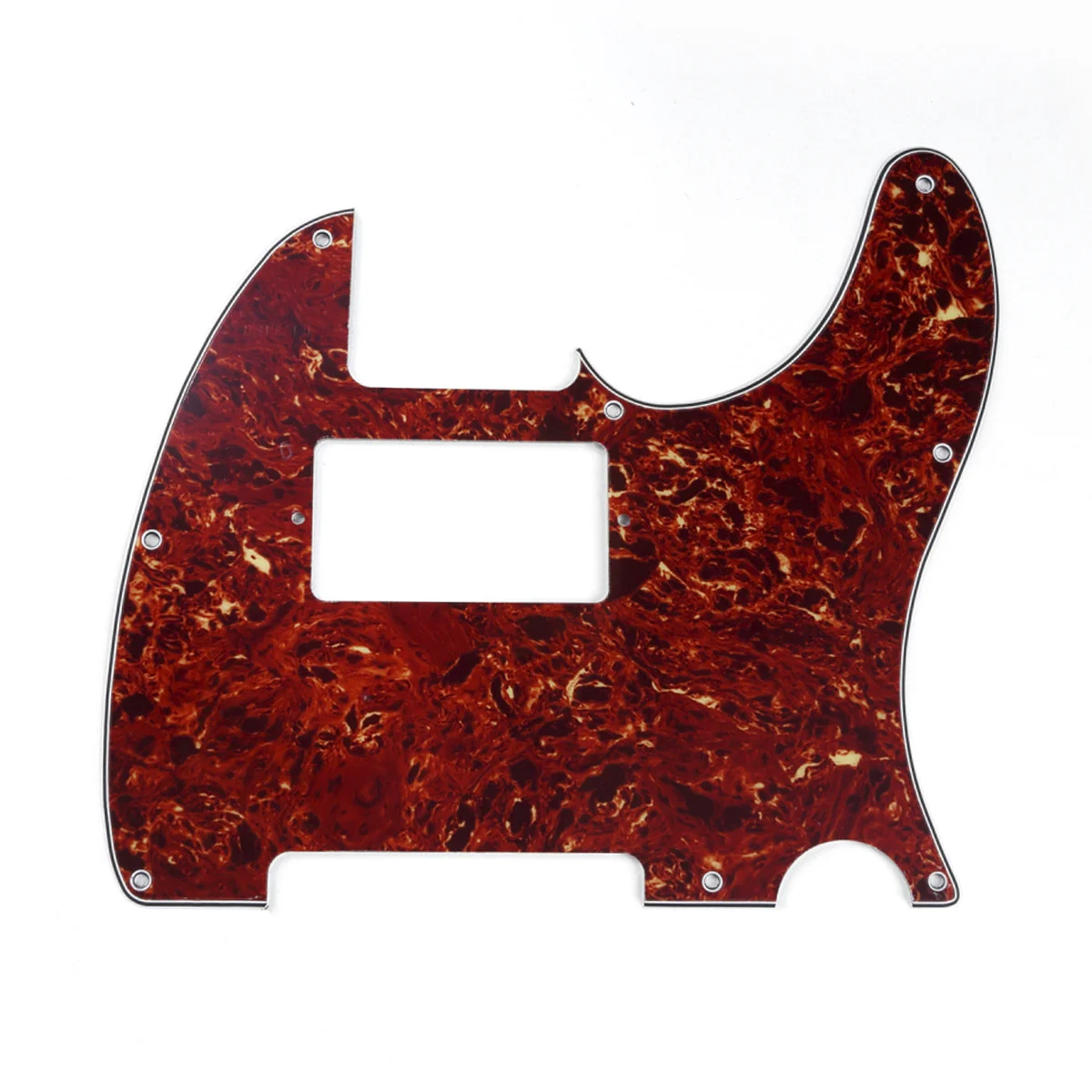 

Musiclily 8 Hole Guitar Tele Pickguard Humbucker HH for USA/Mexican Made Fender Standard Telecaster Style, 4Ply Vintage Tortoise