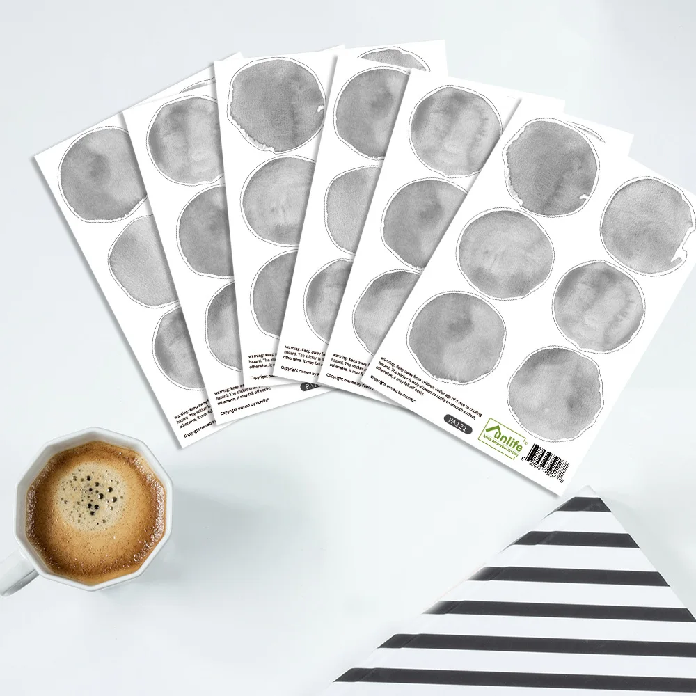 Чернила Funlife черные точки наклейка на стену для детской комнаты ПВХ Переводные