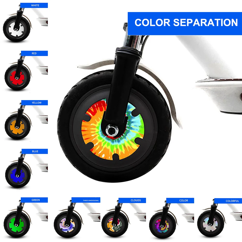 

Electric Scooter Front Wheel Sticker Motor PVC Motor Protective Cover Shell Kick Scooter Accessories For Xiaomi Scooter I/Pro