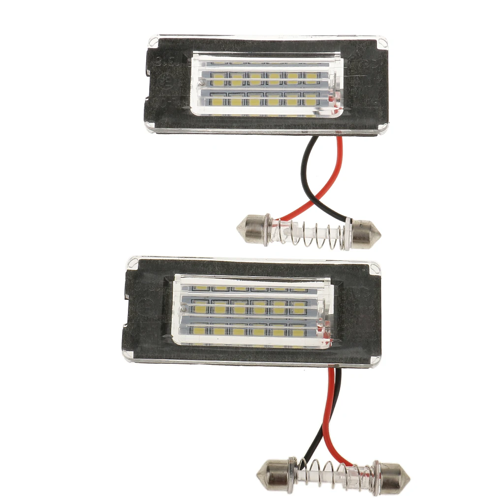 2x Яркий 12 в светодиодный номерной знак лампа 18 SMD для BMW Mini Cooper R56/57/58/59 | Автомобили