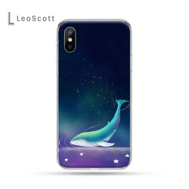 

Ocean World whale cute cartoon animal Phone Case For iphone 12 5 5s 5c se 6 6s 7 8 plus x xs xr 11 pro max