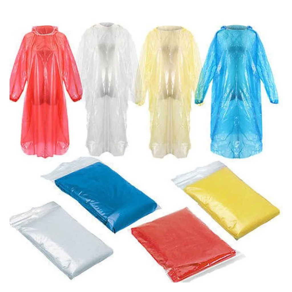 

1PCS Hooded Raincoat Poncho Impermeable camping Emergency Disposable Adult Waterproof Rain Coat Hiking Camping Hood antipioggia
