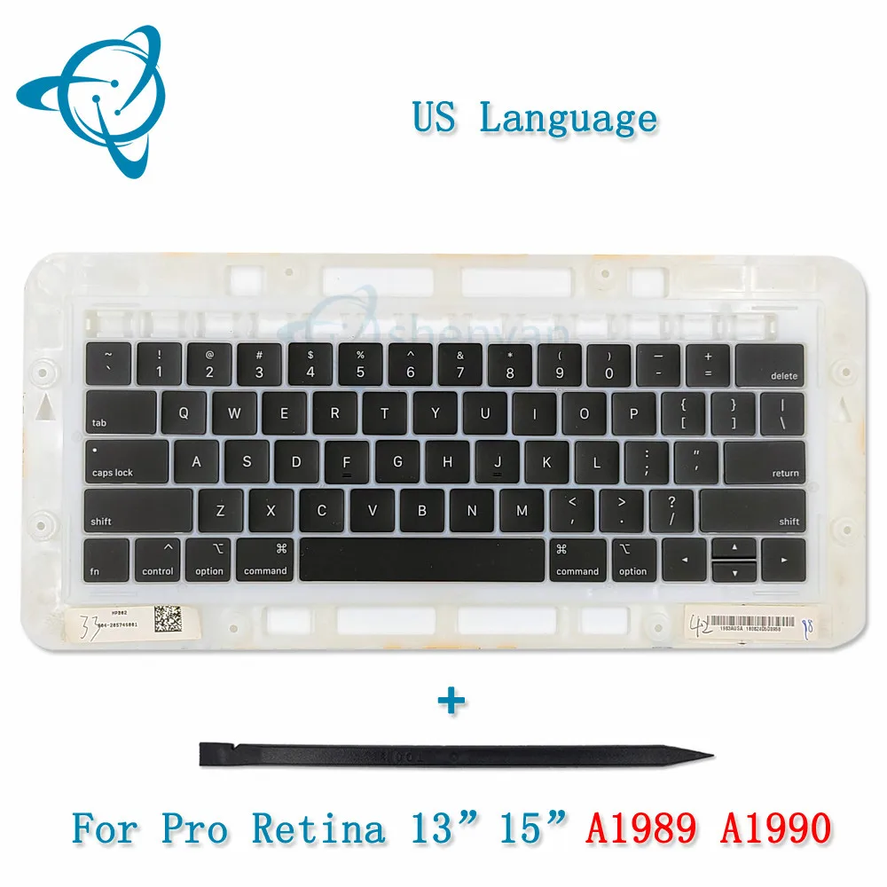 

Клавиатура для Apple Macbook Pro Retina 13 "15" A2159 2018 2019